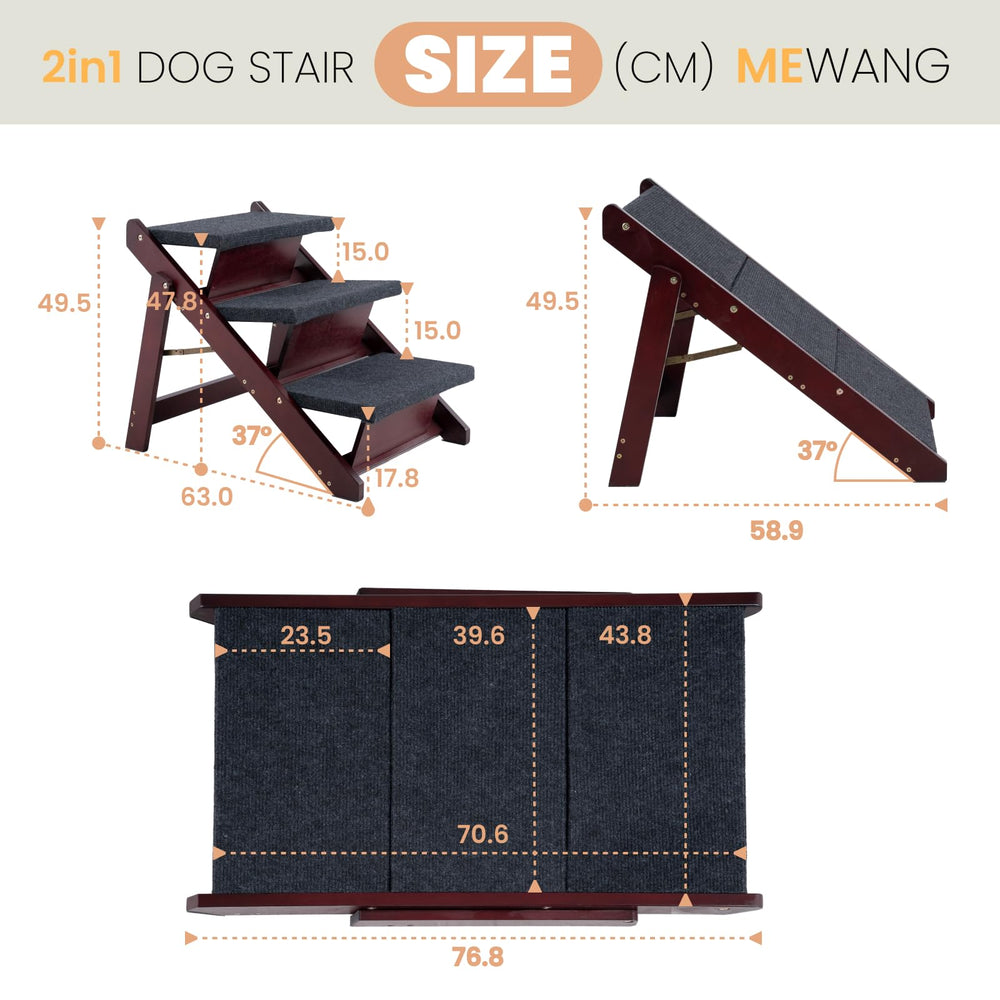 MEWANG birch wood stairs with anti-slip surface provide stable climbs.