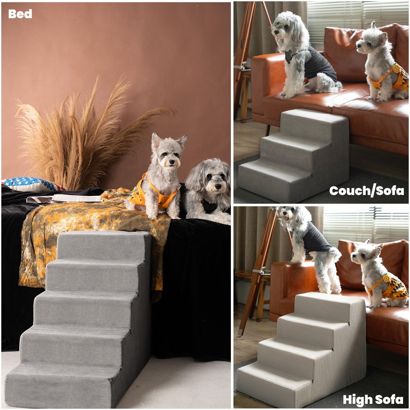 MEWANG Stairs high-density foam minimizes sag for comfortable climbs.