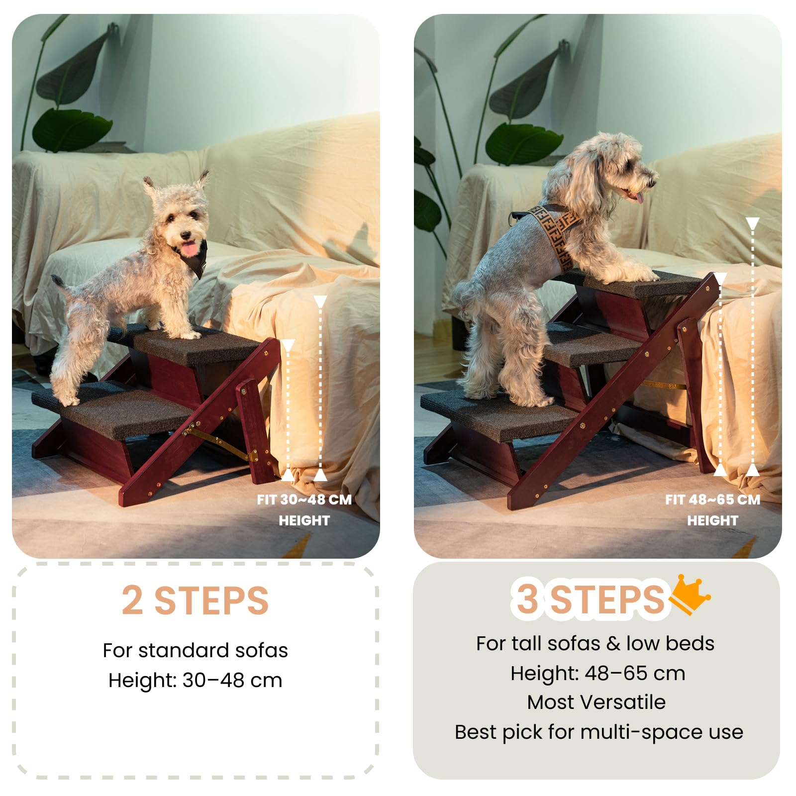MEWANG fits small to medium pets up to 12.6 in waist
