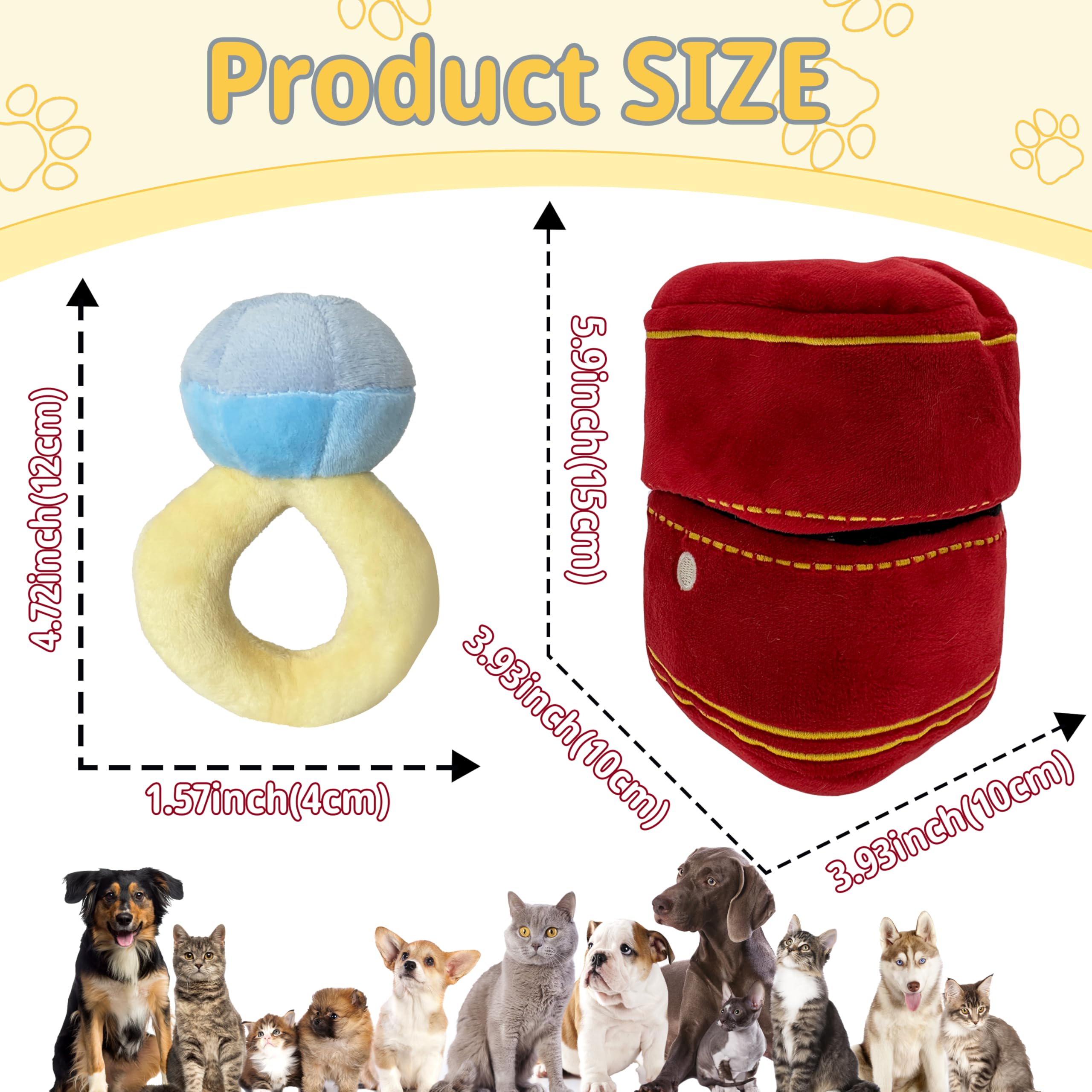 Mewcho plush ring closeup highlights soft material ideal for gentle chew