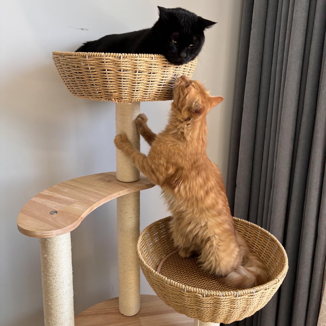 MewJoyee sisal posts offer durable, furniture-friendly scratching surfaces