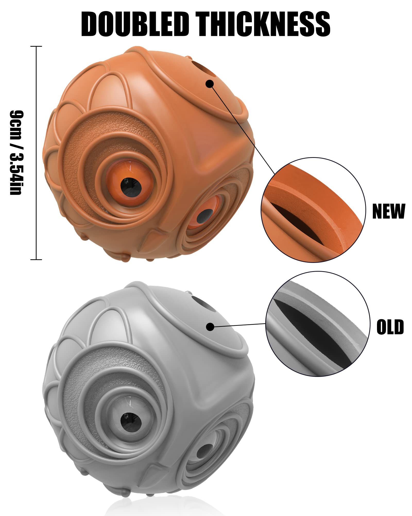 Mewlmart Giggle Ball no-batteries design powers autonomous play.