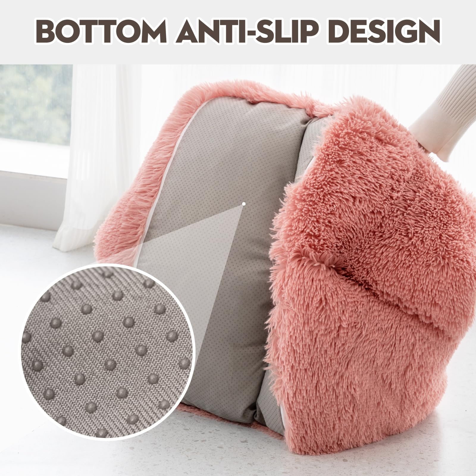 Mewoo anti-slip bottom detail helps keep the bed in place