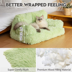 Mewoo dog couch green machine-washable cover keeps space fresh