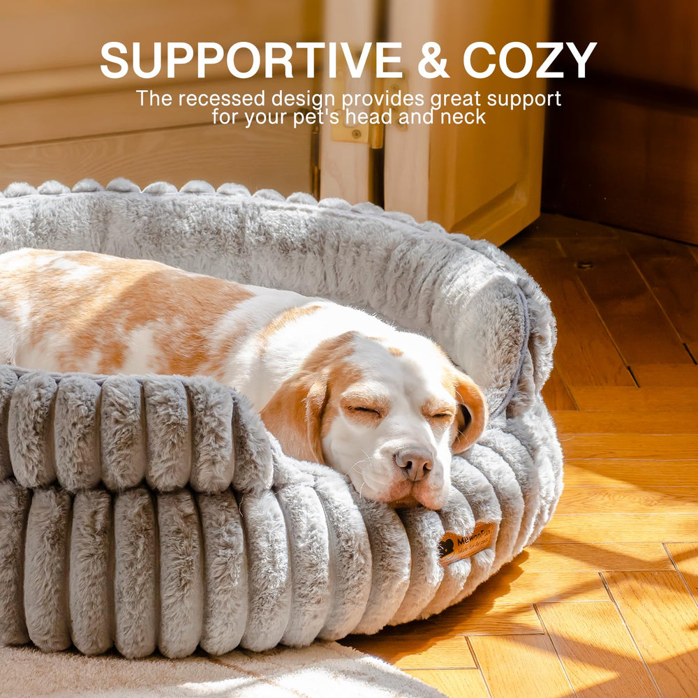 MEWOOFUN cat bed machine-washable cushion enables quick cleanup with cold-cycle washing