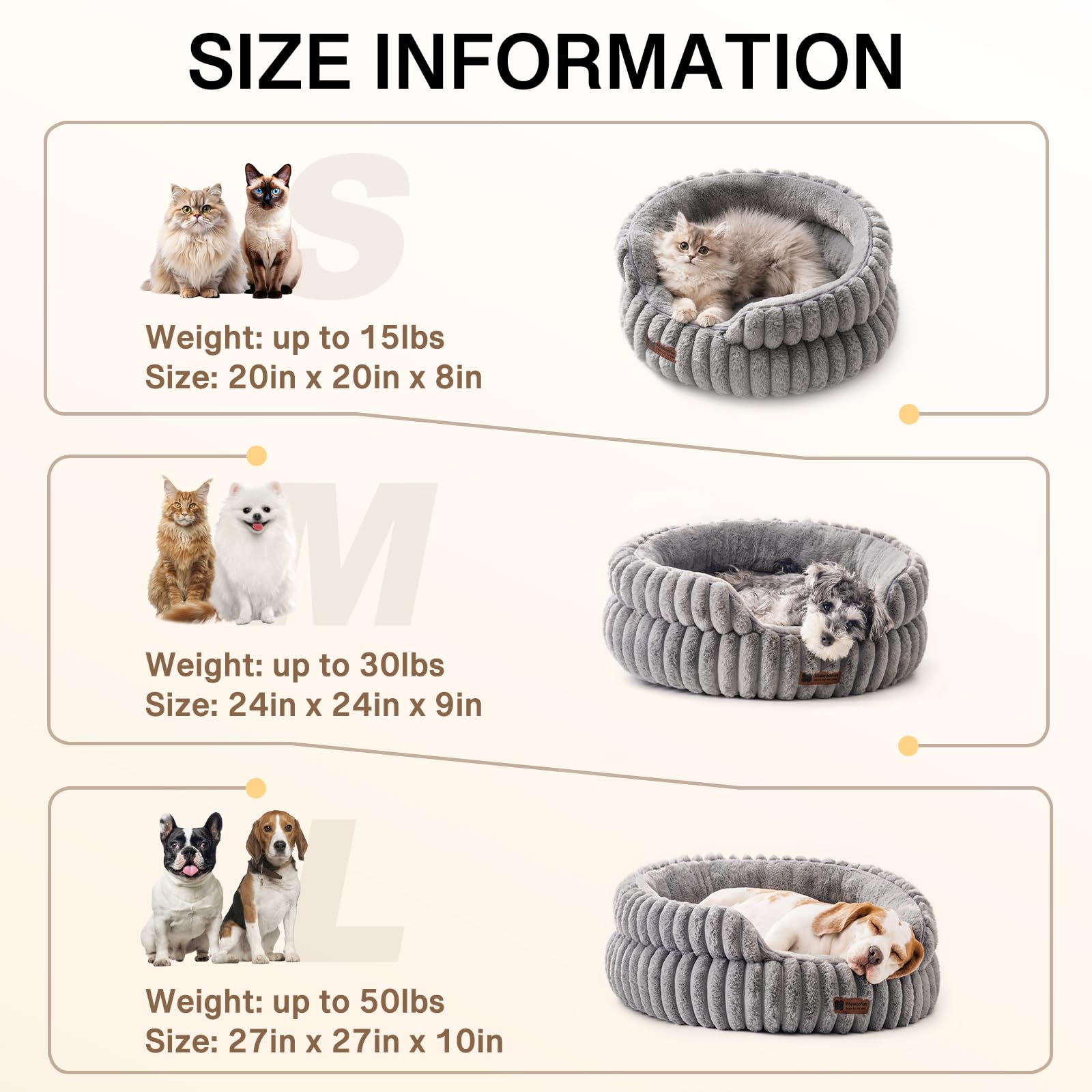 MEWOOFUN cat bed reshape-after-unboxing shows cushion regaining full loft after 48 hours