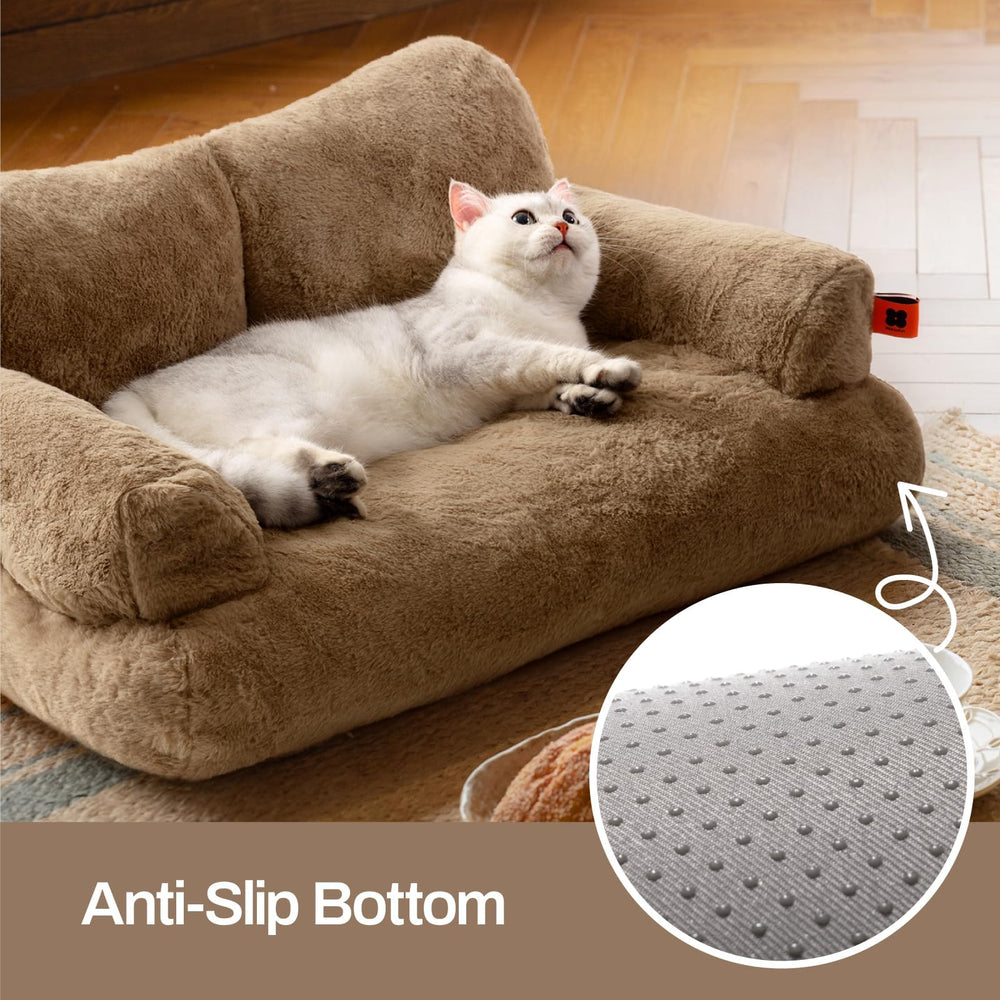 MEWOOFUN Dog Couch in living room offers a cozy pet nook