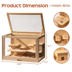 Mewoo hamster cage accessories including house steps and platform for exploration