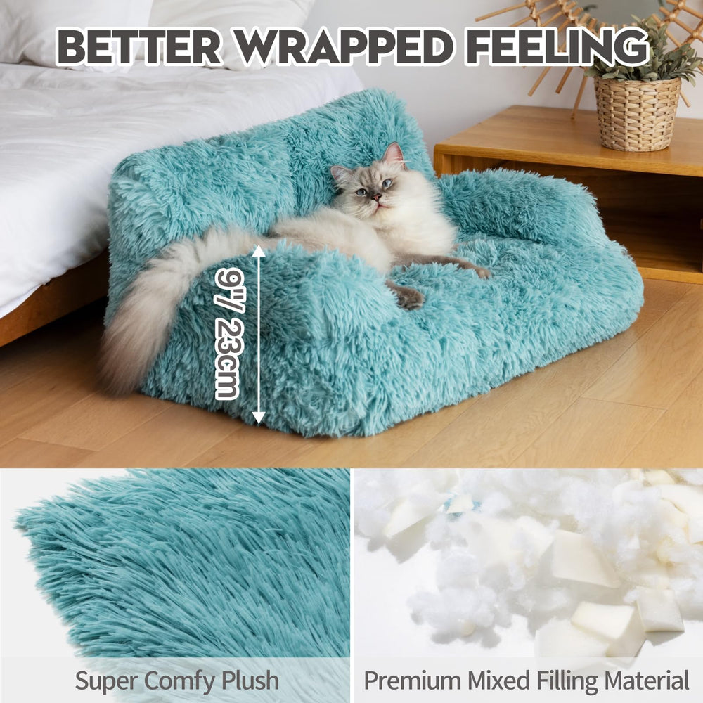 Mewoo pet sofa modern design blends with contemporary home decor.
