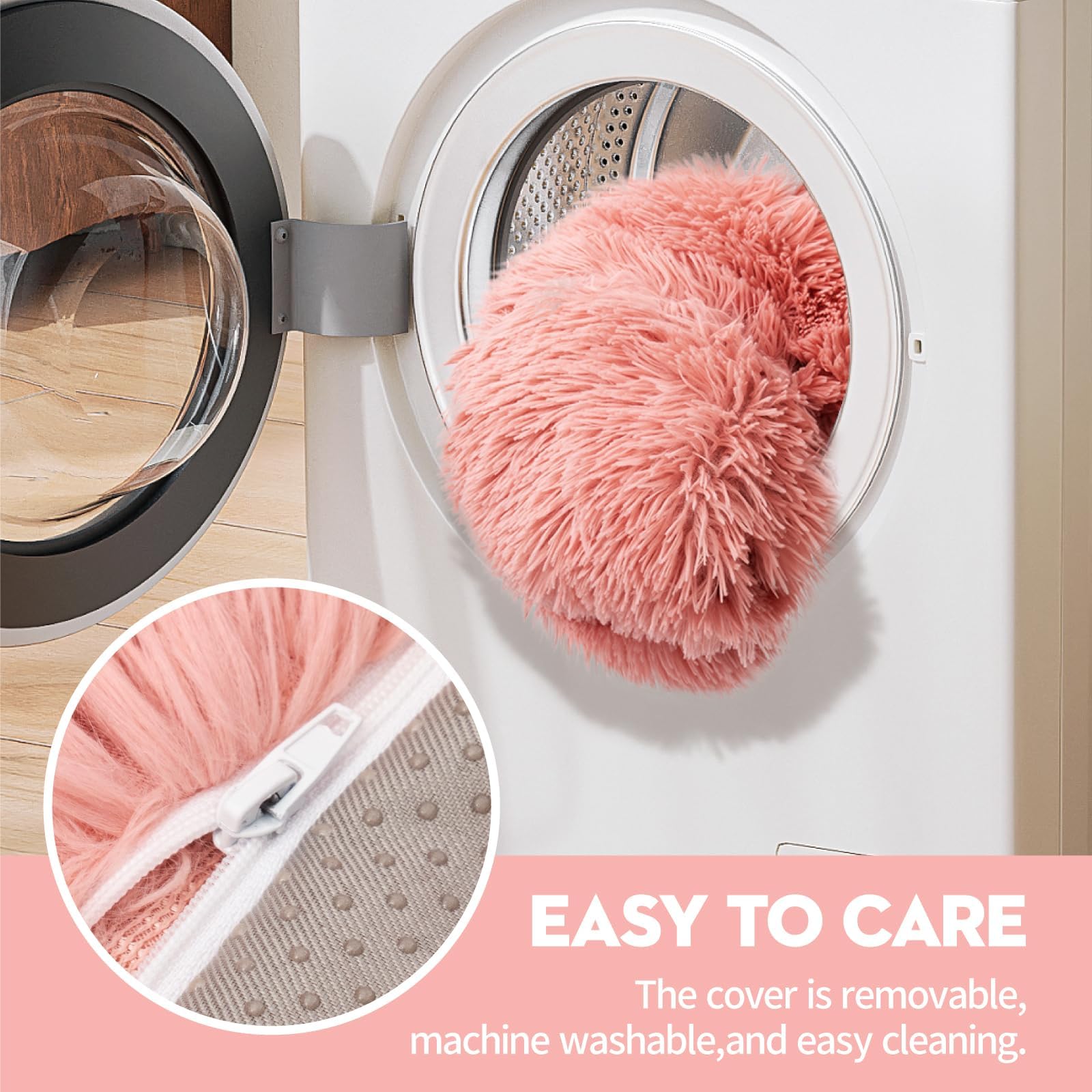Mewoo pet sofa removable cover pink enables quick cleanup