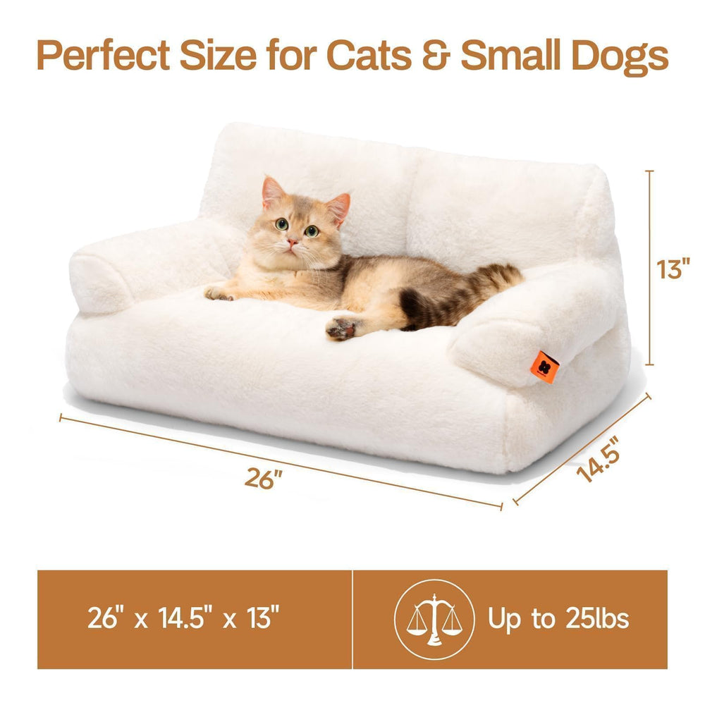 MEWOOFUN cat bed beige color blends with home decor