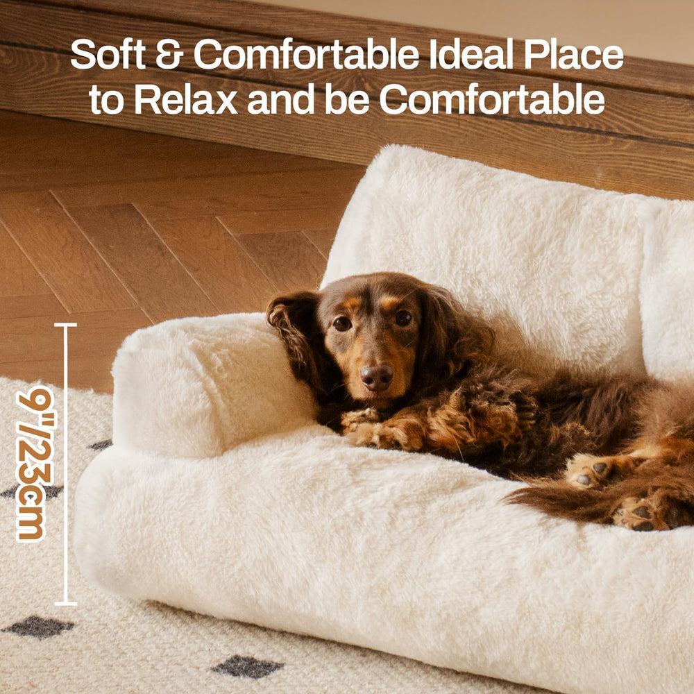 MEWOOFUN cat bed fluffy material for cozy lounging