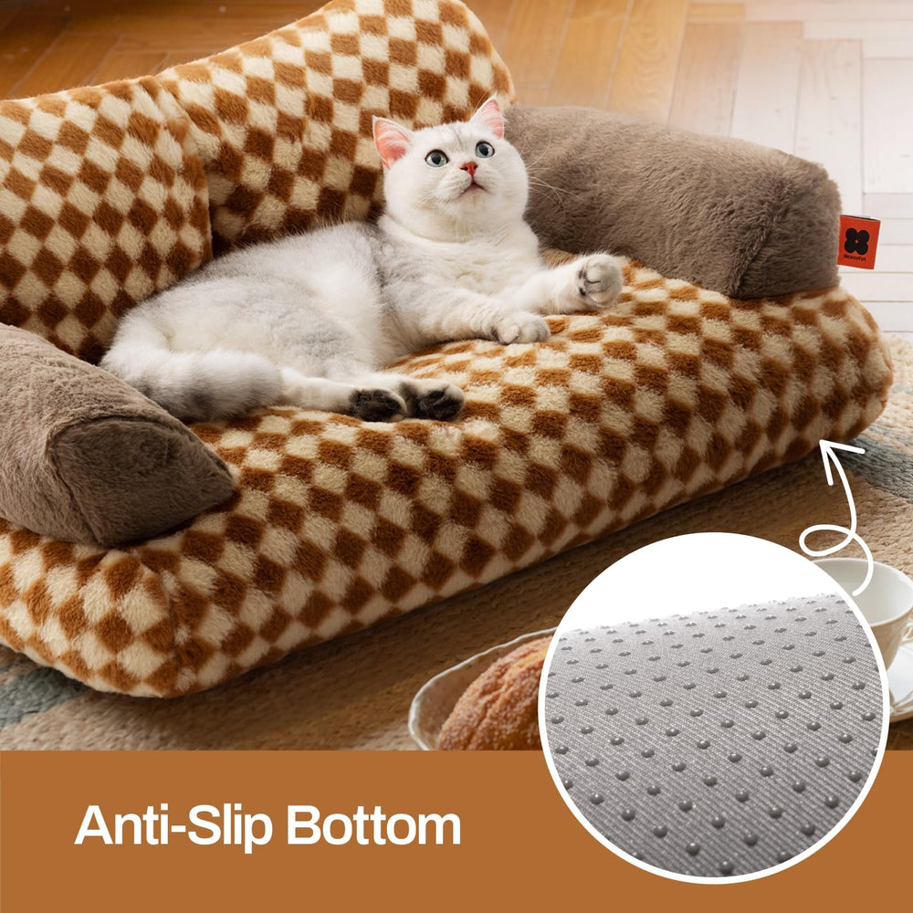 MEWOOFUN cat bed inner filling removable—easy washing and refresh