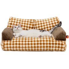 MEWOOFUN cat bed overview—cozy lounge for small and medium cats
