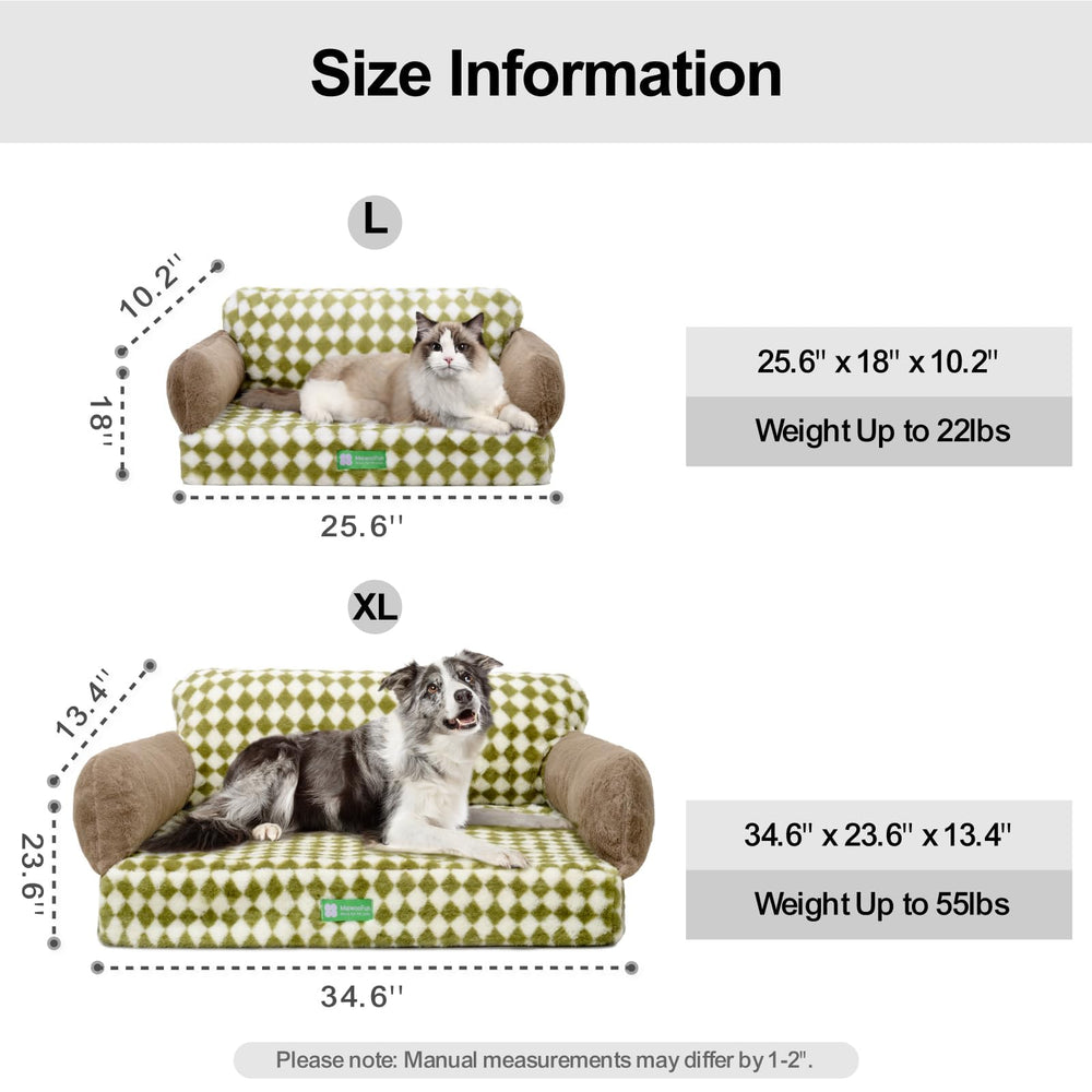 MEWOOFUN cat bed soft plush fabric offers cozy nap space
