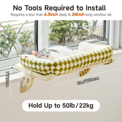 MEWOOFUN window perch large attachment detail emphasizes quick tool-free adjustment