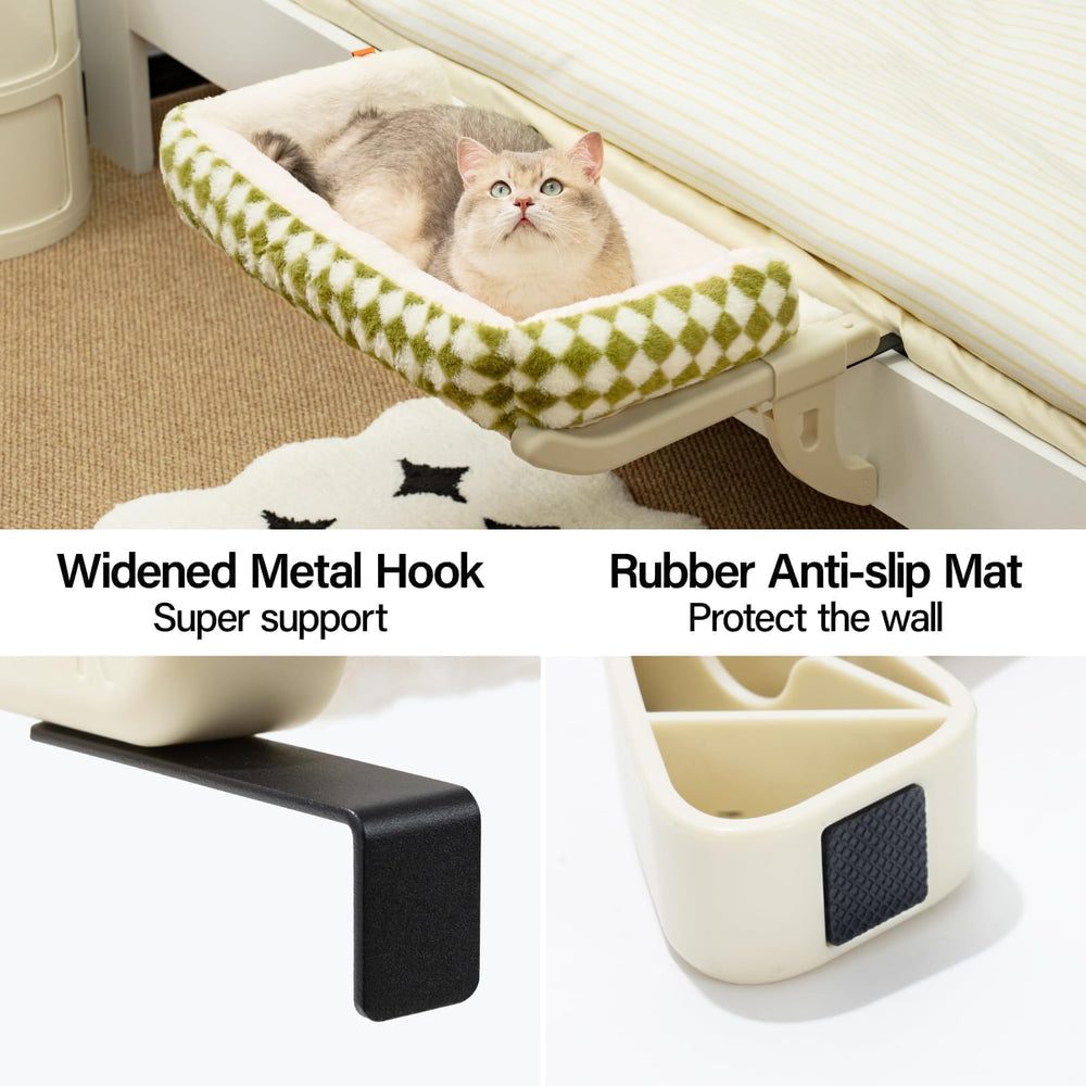 MEWOOFUN cat window sill perch large removable cover showcases easy cleaning