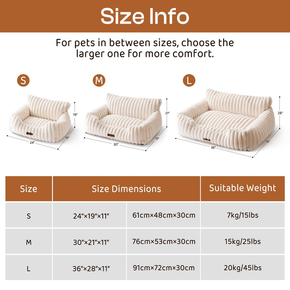 MEWOOFUN Dog Couch Bed removable cover enables easy cleaning and care