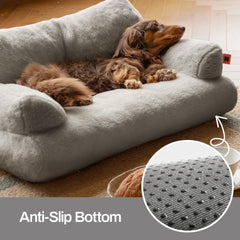 MEWOOFUN small pet bed with anti-slip bottom stays steady on floors