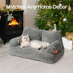 MEWOOFUN machine washable pet bed for easy cleanup after adventures