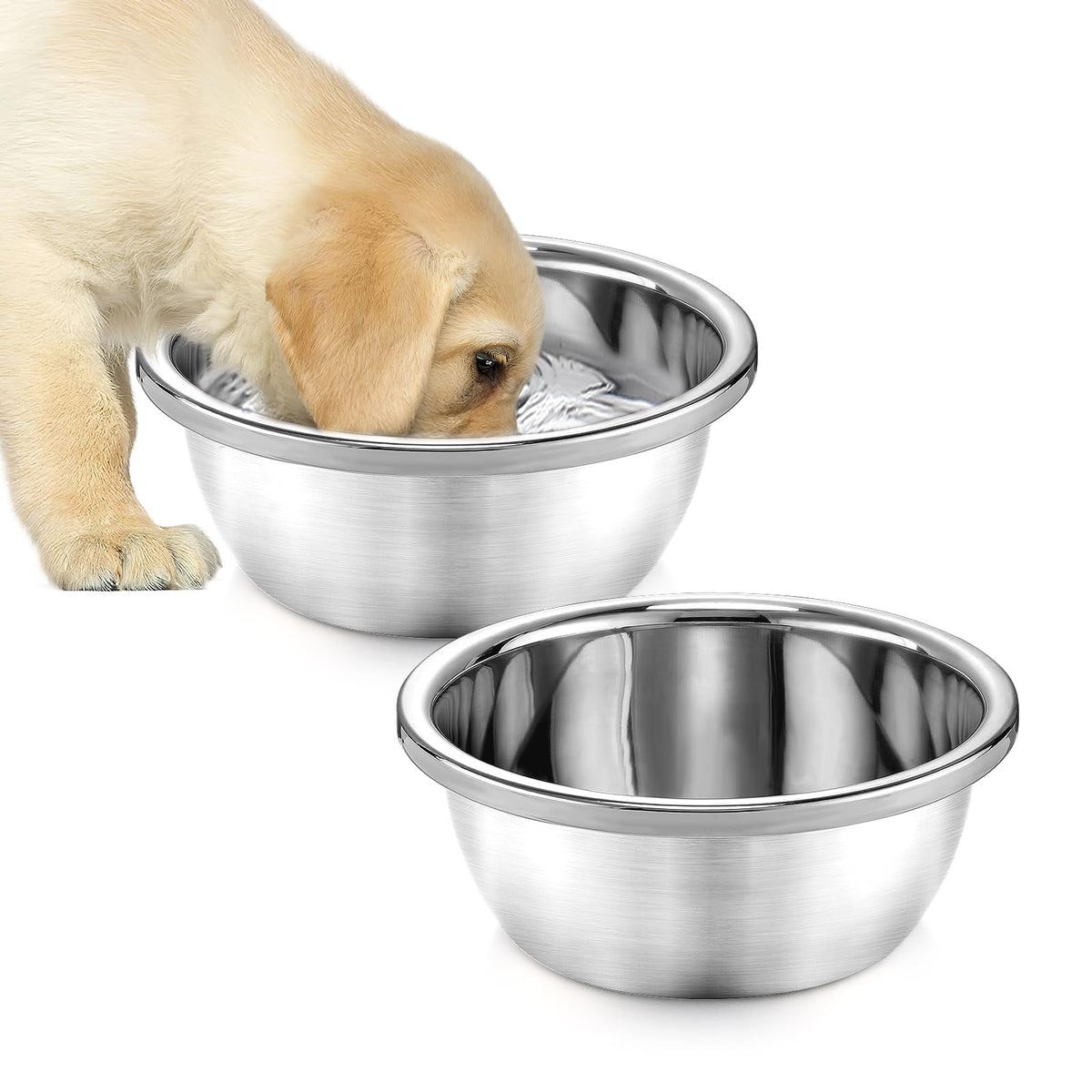 MEWTOGO 2P 0.7-gallon dog bowls set for easy meal serving
