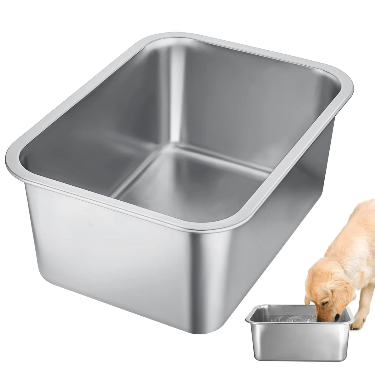 MEWTOGO 3-gallon dog bowl with large capacity for big breeds.