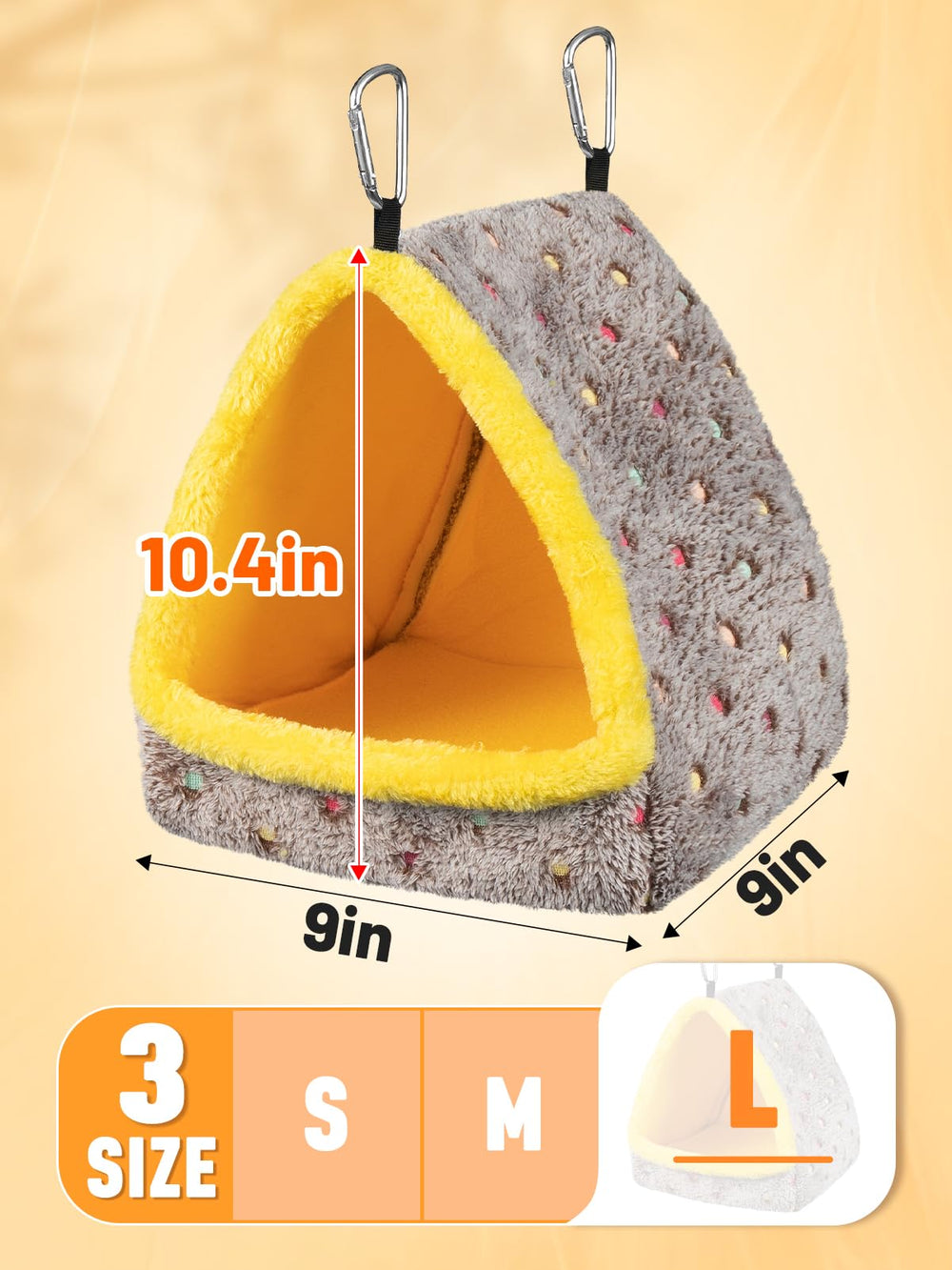 MEWTOGO bird nest hanging hammock showcases easy hanging and versatile placement