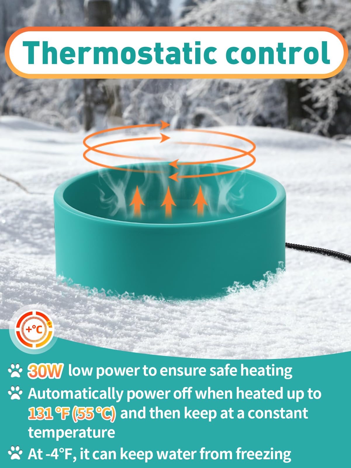 MEWTOGO bite-proof cord detail highlights durable, chew-resistant power connection