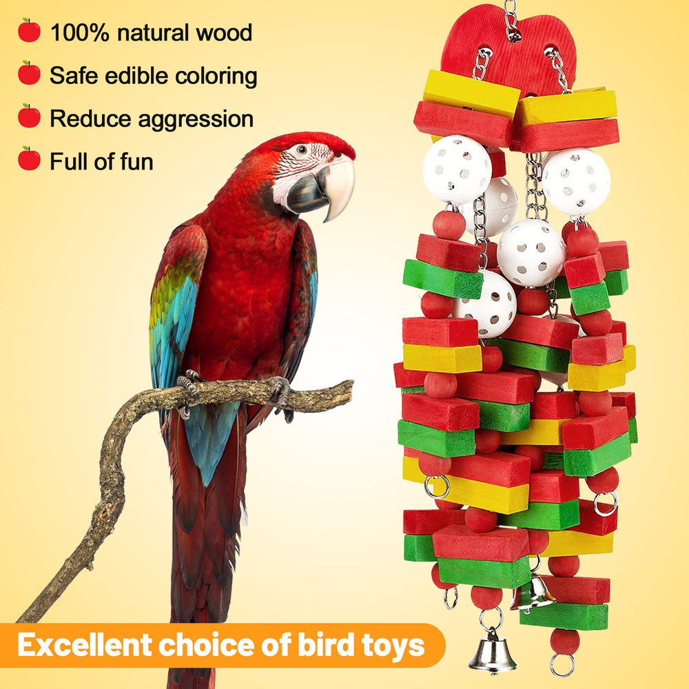MEWTOGO cage-decor parrot-toy brightens space while encouraging enrichment.