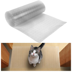 MEWTOGO carpet protector roll closeup showcases durable PVC shield protecting carpets from pet wear