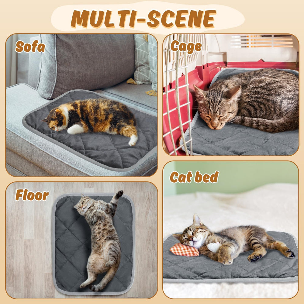MEWTOGO cat bed mat soft-fluff detail showcases plush surface ideal for naps.