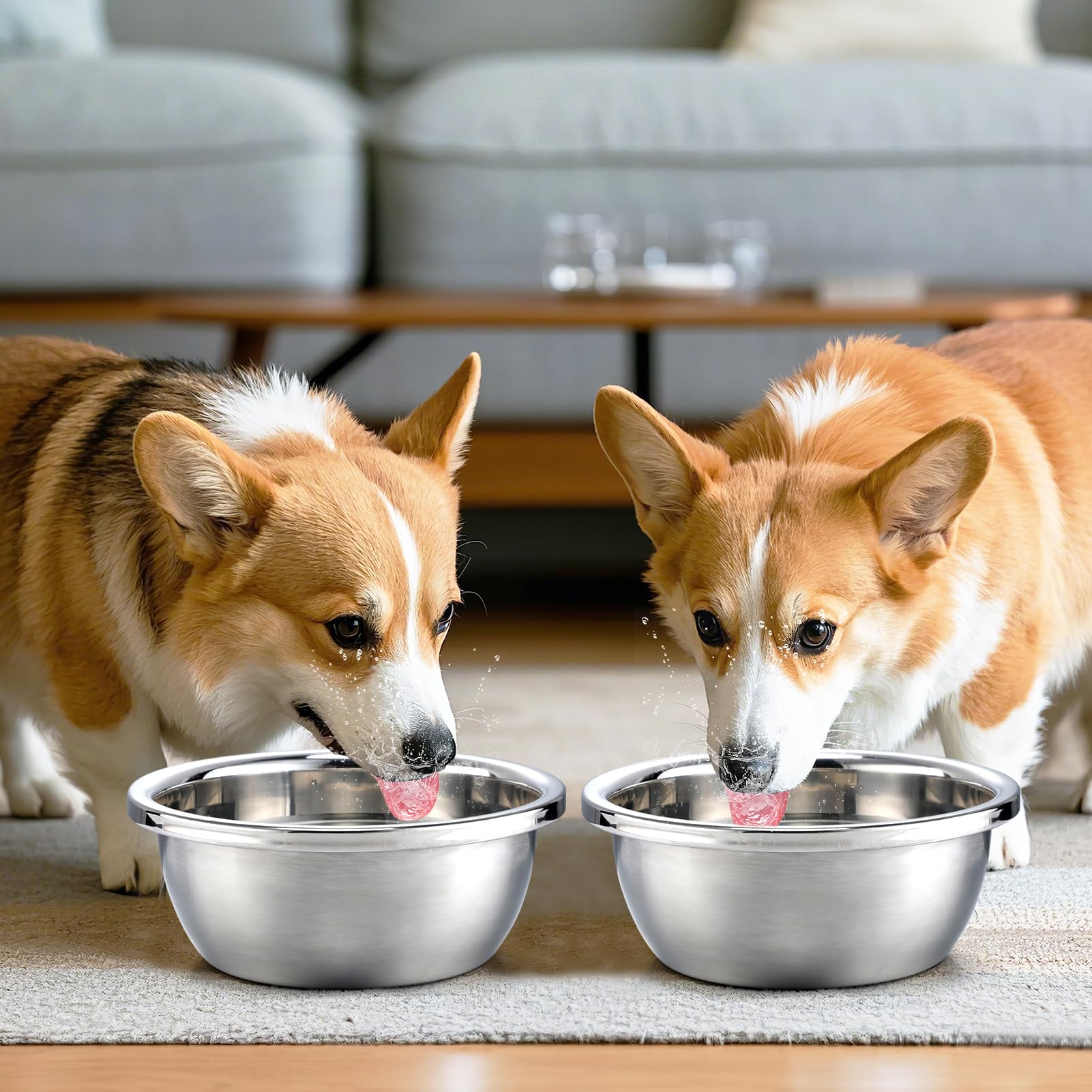 MEWTOGO dishwasher-safe dog bowls for quick cleaning