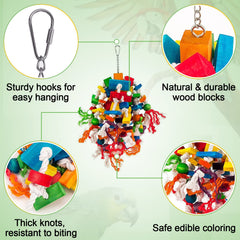 MEWTOGO large bird toy features a strong chain for lasting use
