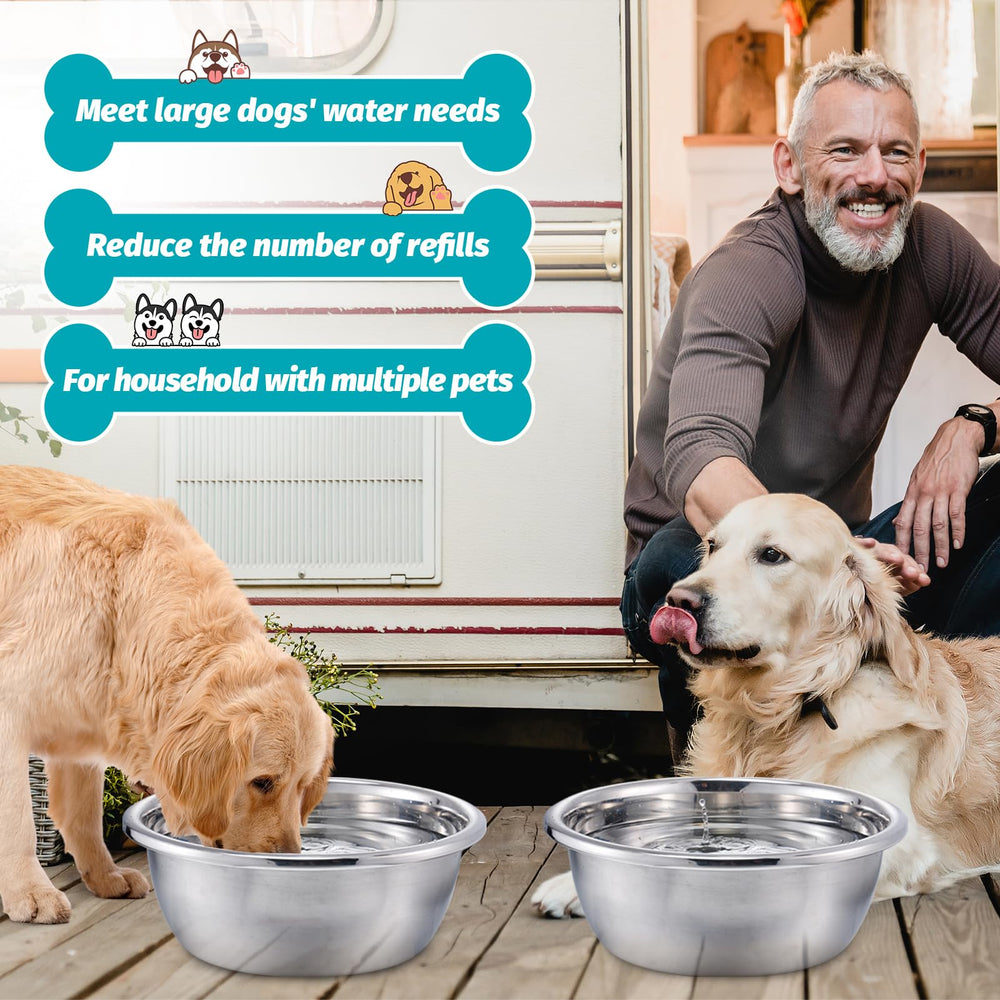 Mewtogo rustproof bowls maintain clean water in outdoor setups