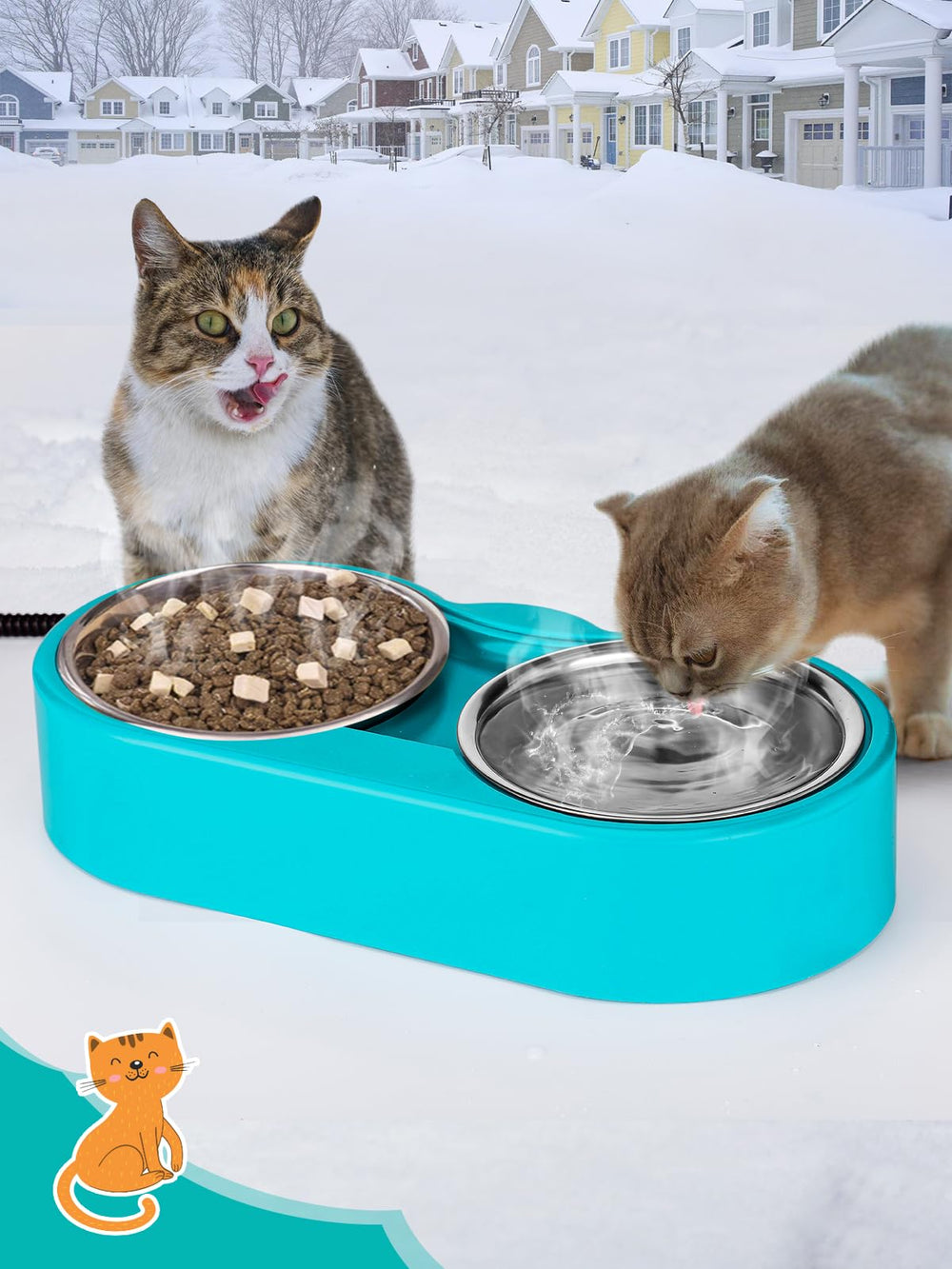 MEWTOGO thermostatic control at 113°F maintains steady warmth for pets