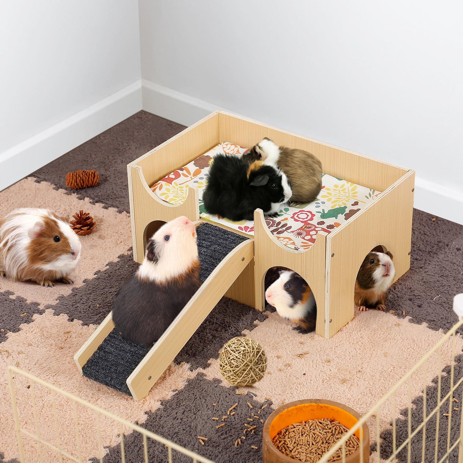 MEWTOGO small animals home fits guinea pigs, hamsters, and more
