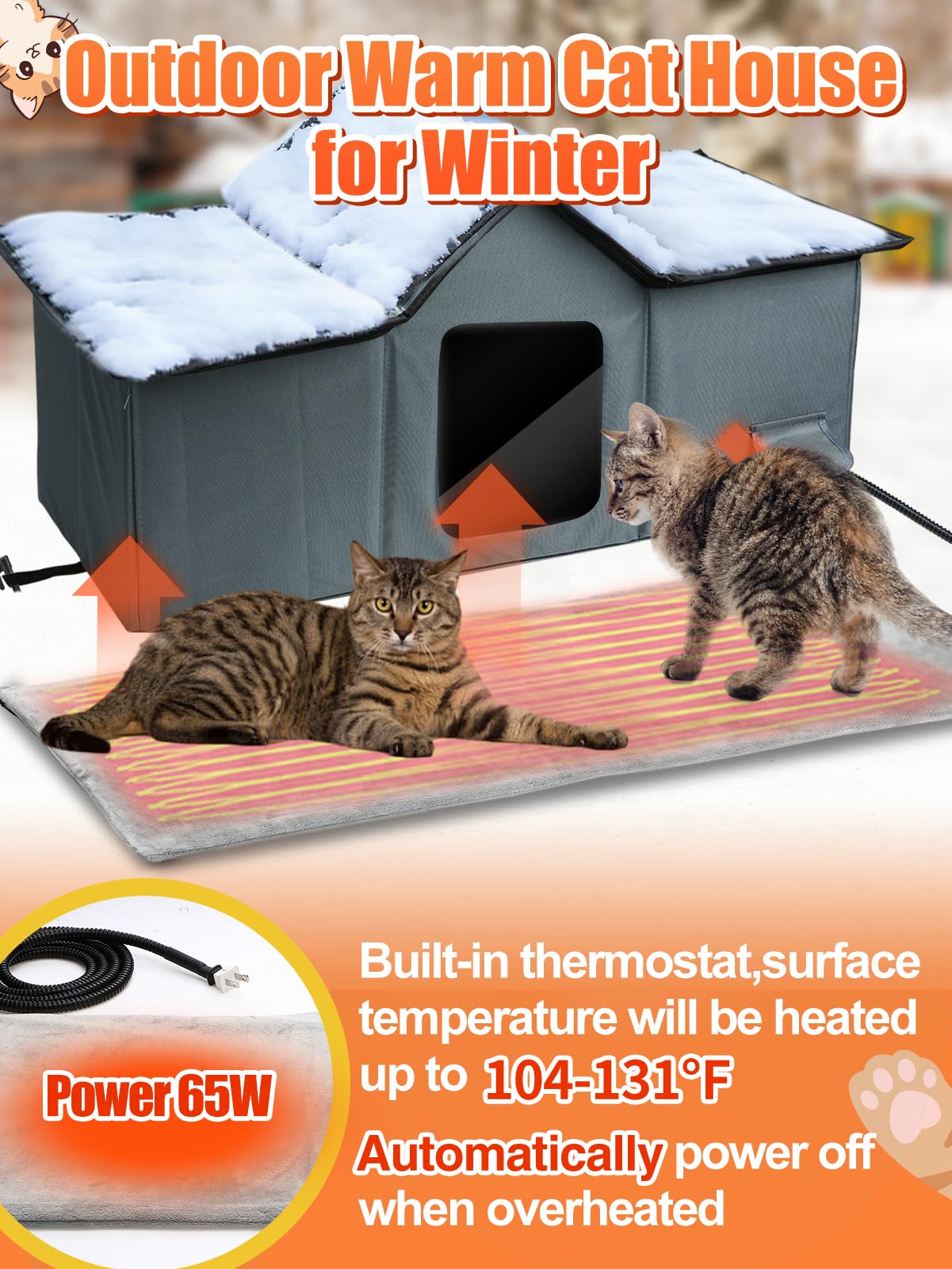MEWTOGO escape door design helps avoid intruder disruption for outdoor shelter
