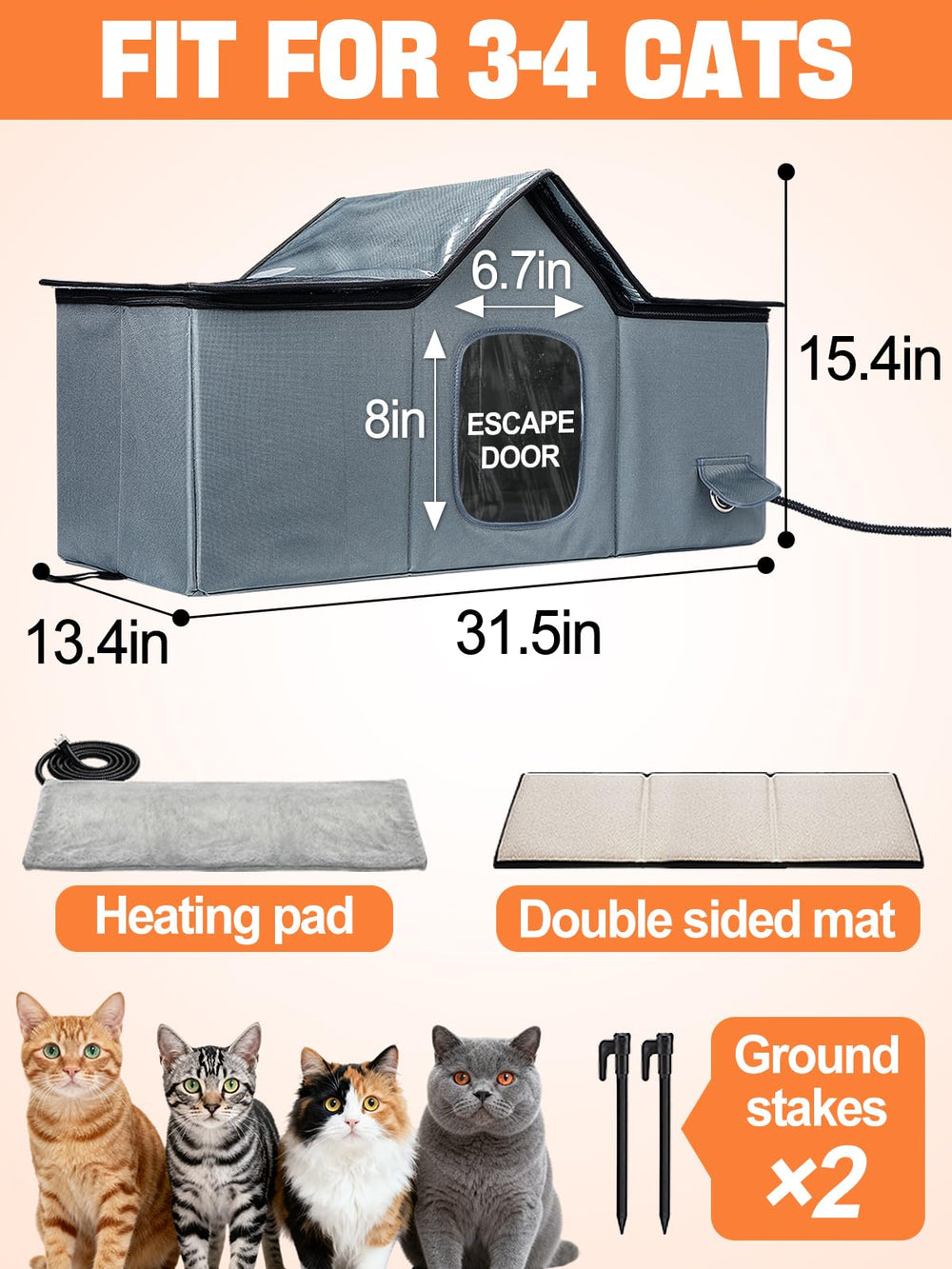 MEWTOGO heating pad inside offers thermostatic warmth with auto shutoff