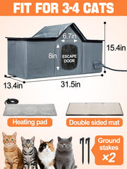 MEWTOGO heating pad inside offers thermostatic warmth with auto shutoff