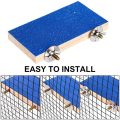 Mezchi board perches offer sturdy 5.9in x 3.1in resting spots