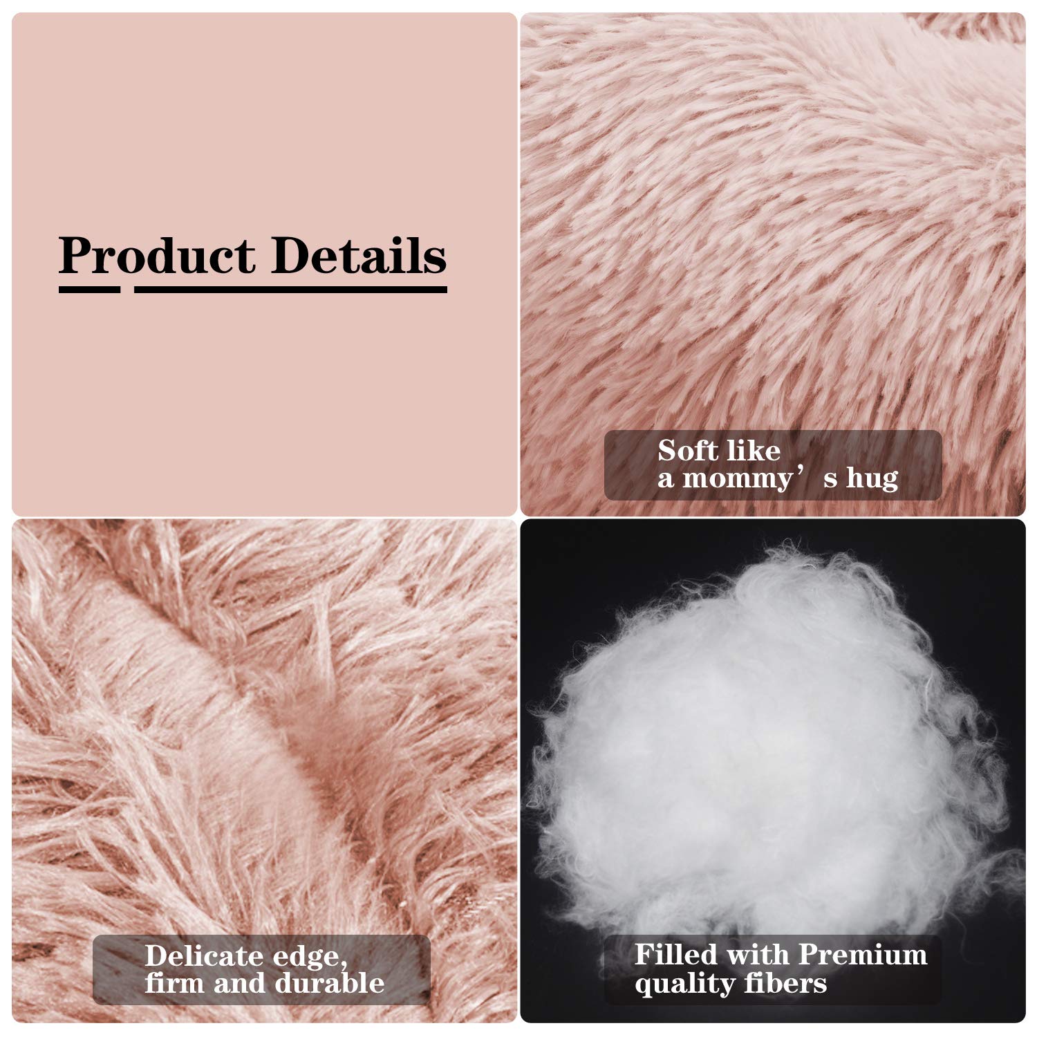 MFOX calming dog bed faux fur texture closeup emphasizes luxurious softness