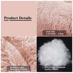 MFOX calming dog bed faux fur texture closeup emphasizes luxurious softness