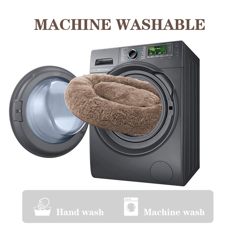 MFOX Calming Dog Bed machine-washable design for easy cleaning.