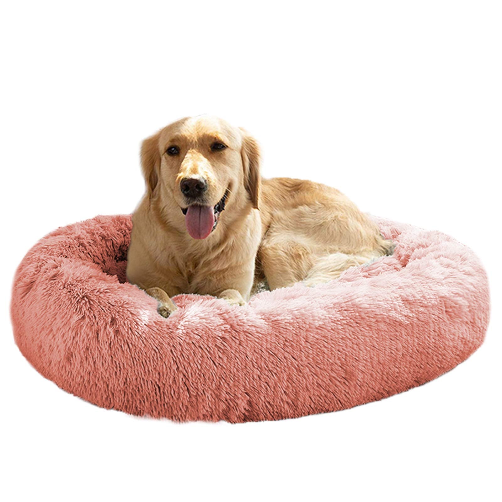 MFOX calming dog bed main view shows a cozy donut design for secure lounging