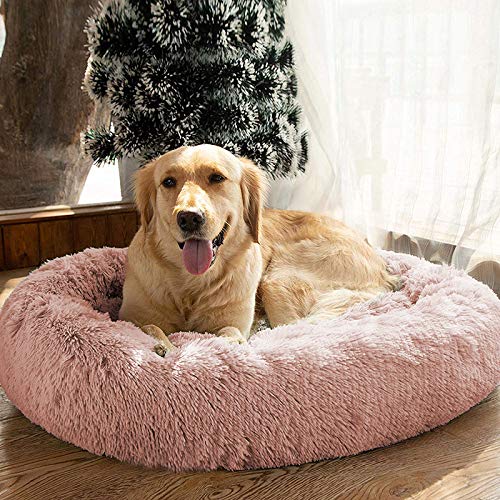 MFOX Calming Dog Bed vacuum-sealed packaging ready to fluff after opening.