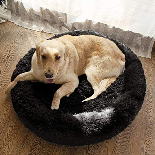 MFOX Calming Dog Bed packaging highlighting vacuum-sealed shipping