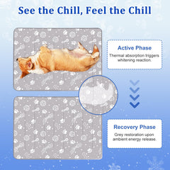 MH MYLUNE HOME heat-sensitive fabric turns white to signal cooling
