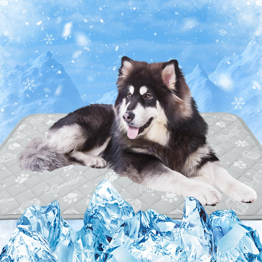 MH MYLUNE HOME self cooling mat shows Arc-Chill fabric for safe, water-free cooling
