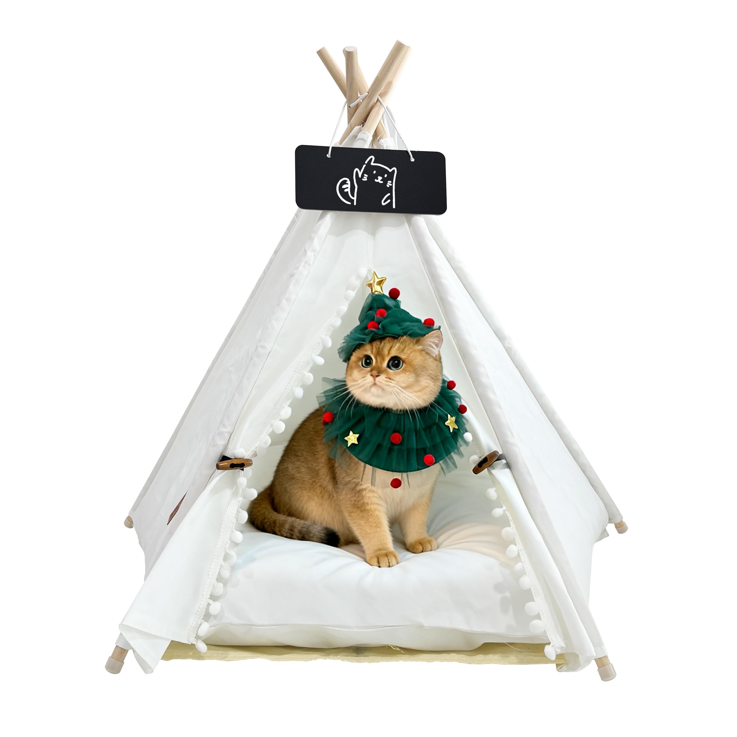 MHL.CXG pet tent in canvas shows durable construction for indoor and outdoor use.