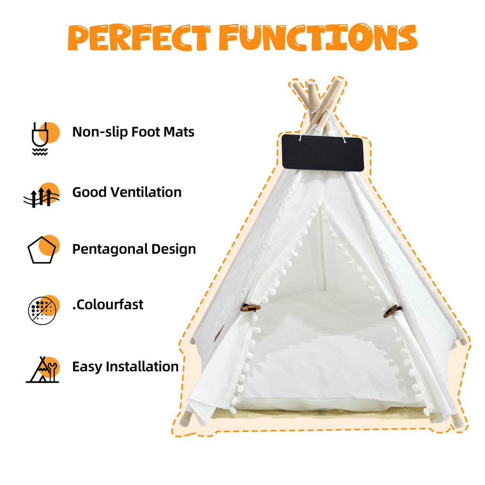 MHL.CXG pet tent detachable cushion doubles as a cozy bed.